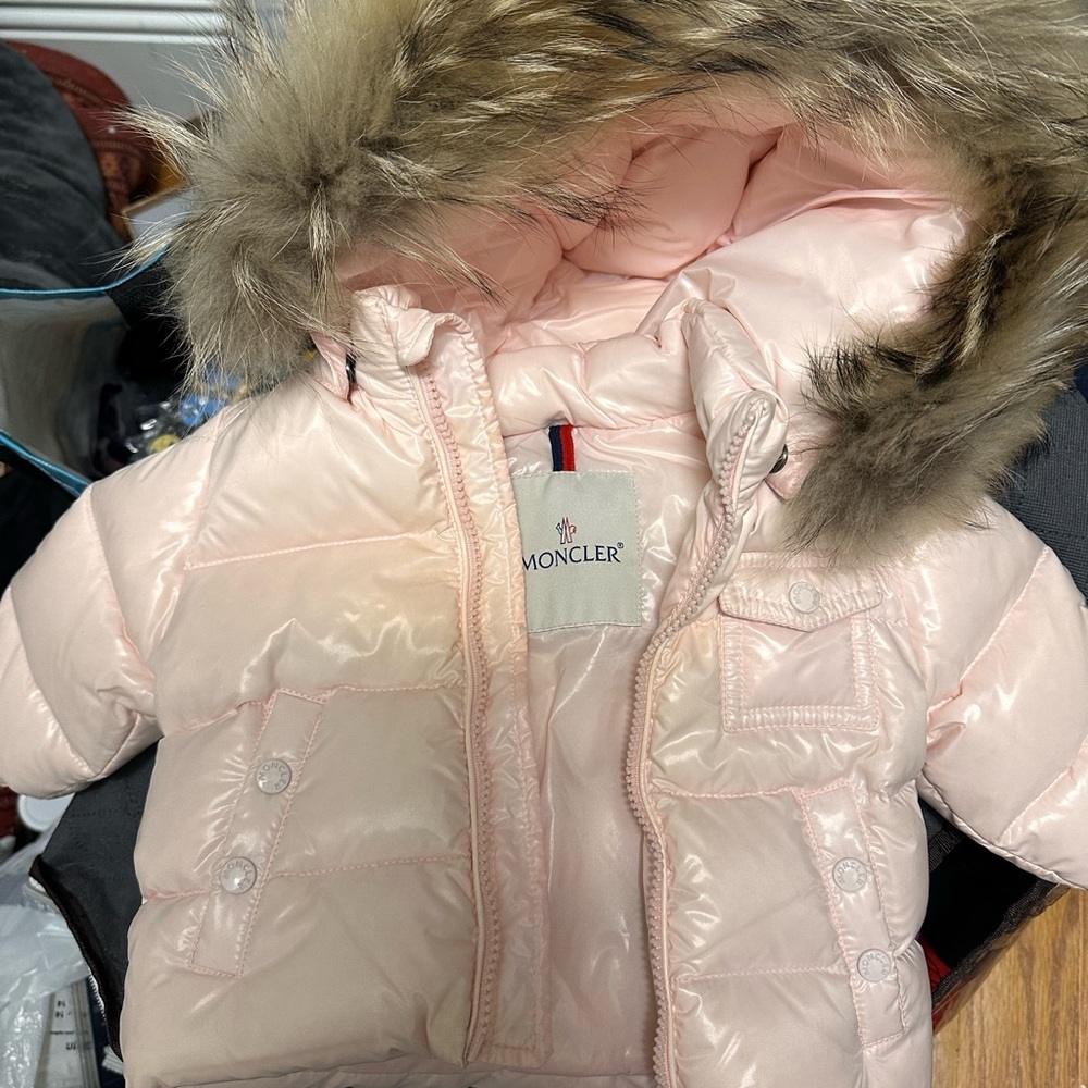 Moncler Light Pink Quilted Jacket